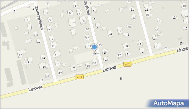 Płochocin, Przemysłowa, 16, mapa Płochocin