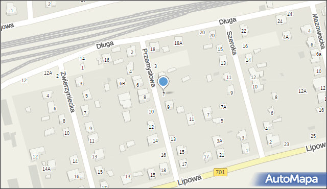 Płochocin, Przemysłowa, 7, mapa Płochocin