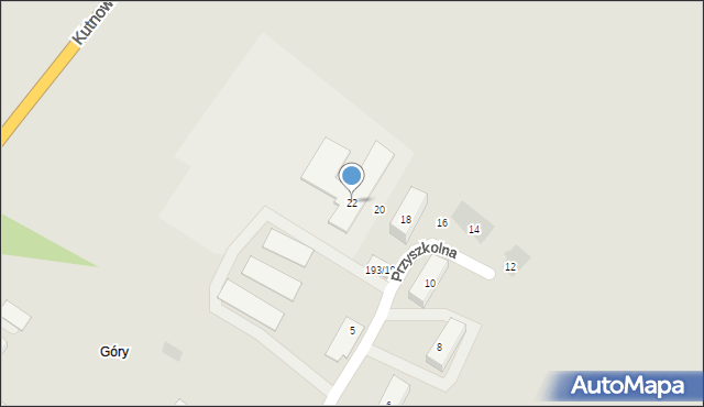Płock, Przyszkolna, 22, mapa Płock