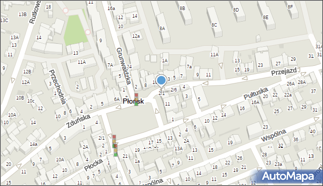 Płońsk, Przejazd, 2/1, mapa Płońsk