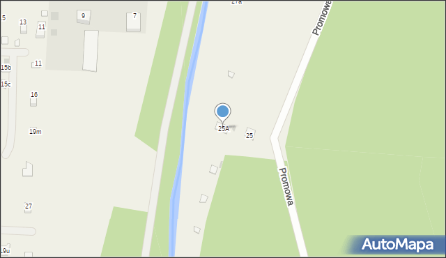 Poddębie, Promowa, 25A, mapa Poddębie