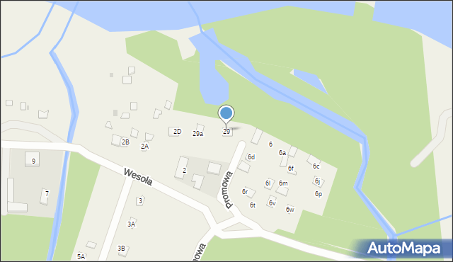 Poddębie, Promowa, 29, mapa Poddębie