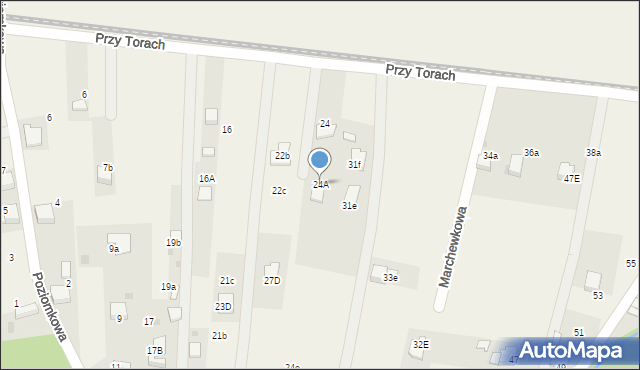 Pogorzyce, Przy Torach, 24A, mapa Pogorzyce