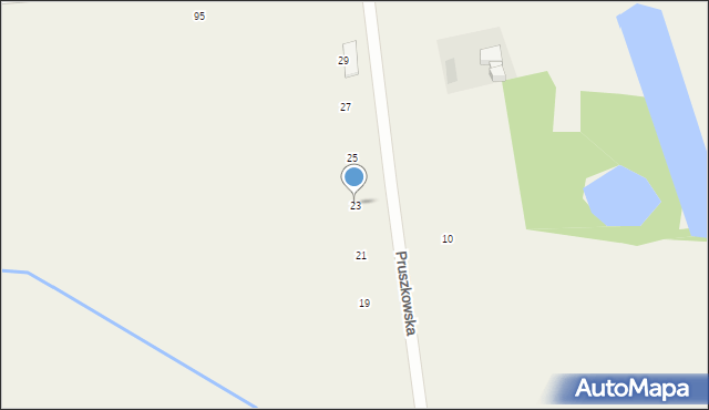 Pogroszew-Kolonia, Pruszkowska, 23, mapa Pogroszew-Kolonia