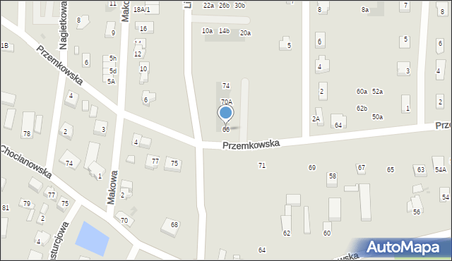 Polkowice, Przemkowska, 66, mapa Polkowice