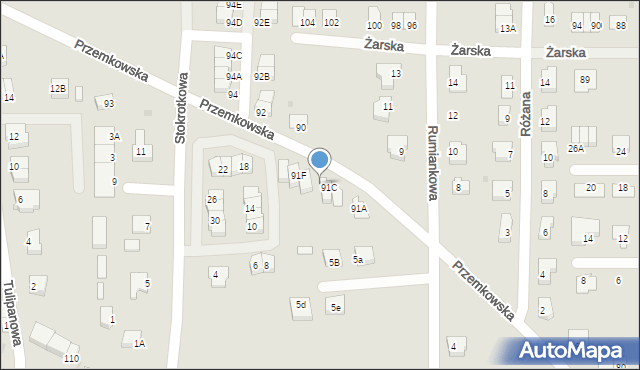 Polkowice, Przemkowska, 91D, mapa Polkowice