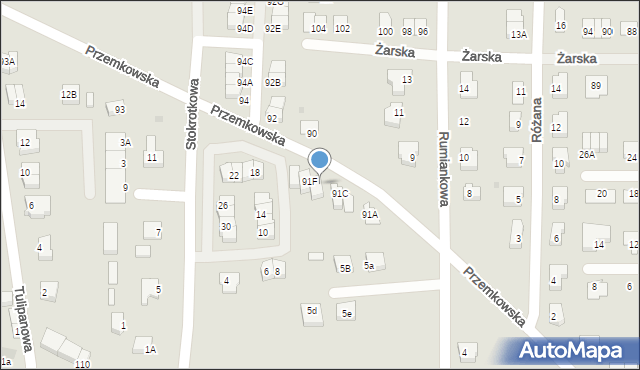 Polkowice, Przemkowska, 91E, mapa Polkowice