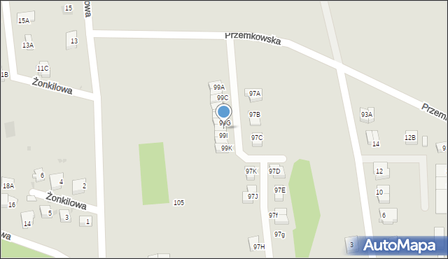 Polkowice, Przemkowska, 99H, mapa Polkowice