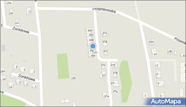 Polkowice, Przemkowska, 99J, mapa Polkowice