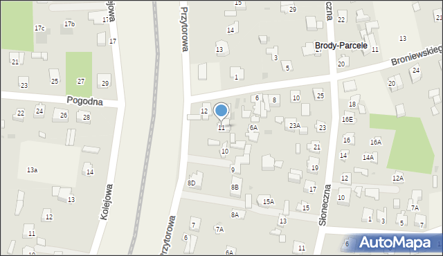 Pomiechówek, Przytorowa, 11, mapa Pomiechówek