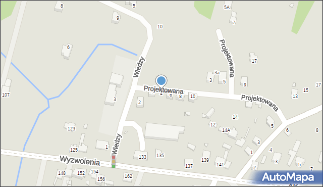Poręba, Projektowana, 4, mapa Poręba