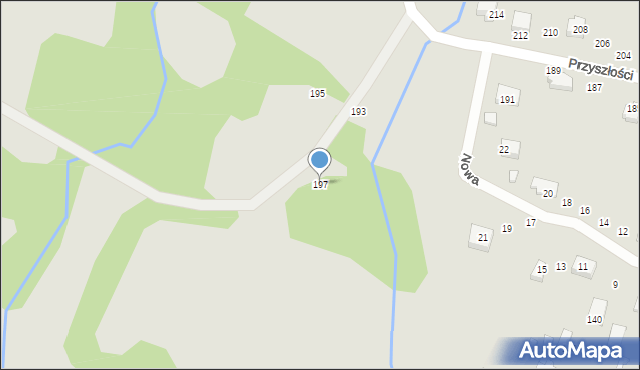 Poręba, Przyszłości, 197, mapa Poręba