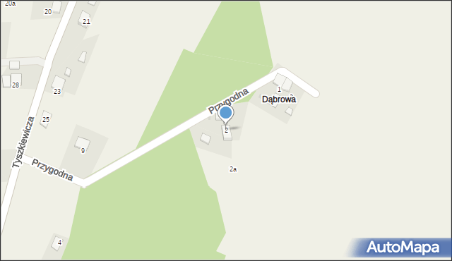 Poręba Wielka, Przygodna, 2, mapa Poręba Wielka