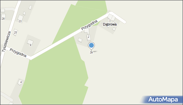 Poręba Wielka, Przygodna, 2a, mapa Poręba Wielka