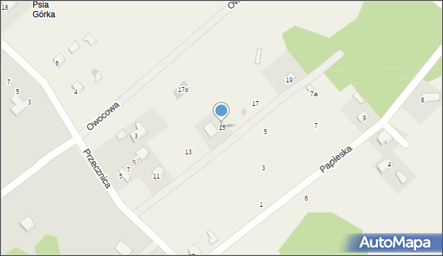 Poręba Żegoty, Przecznica, 15, mapa Poręba Żegoty
