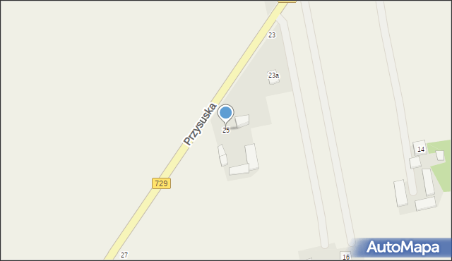 Potworów, Przysuska, 25, mapa Potworów