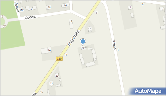 Potworów, Przysuska, 7a, mapa Potworów