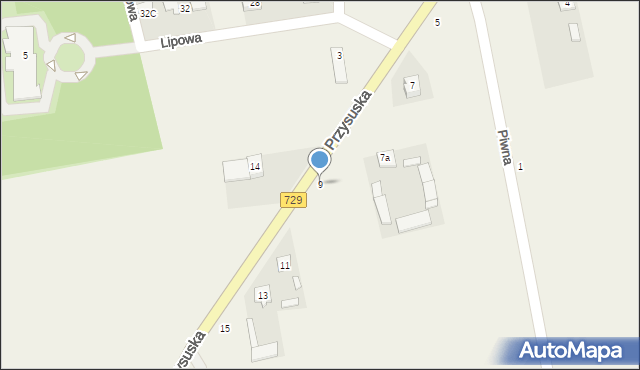 Potworów, Przysuska, 9, mapa Potworów