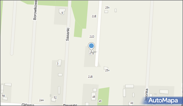 Powązki, Przytulna, 27g, mapa Powązki