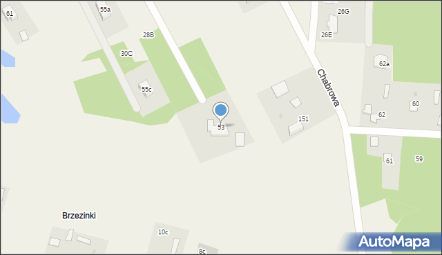 Powązki, Przytulna, 53, mapa Powązki