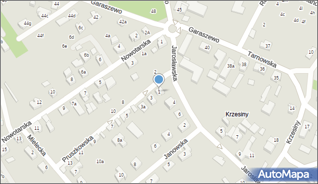 Poznań, Pruszkowska, 1, mapa Poznania