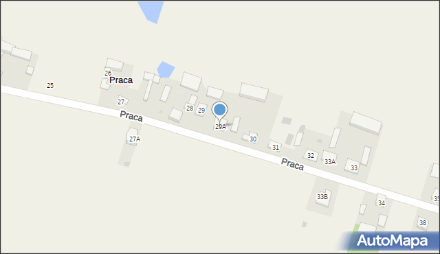 Praca, Praca, 29A, mapa Praca