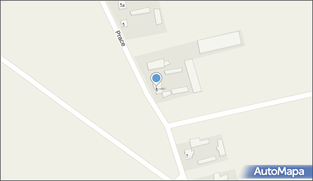 Prace, Prace, 6, mapa Prace