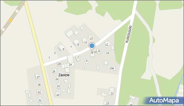 Pradła, Prywatna, 6, mapa Pradła