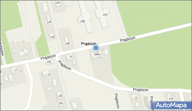 Prądocin, Prądocin, 14B, mapa Prądocin