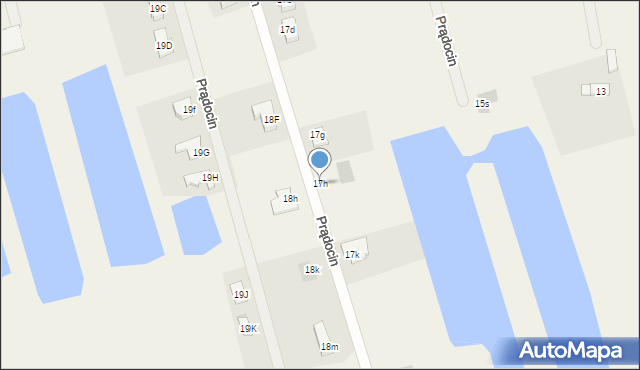Prądocin, Prądocin, 17h, mapa Prądocin