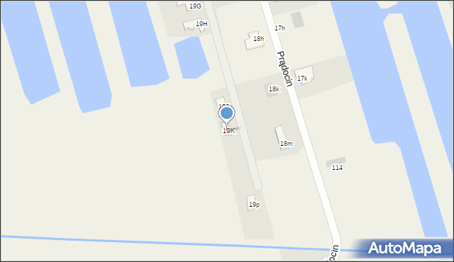 Prądocin, Prądocin, 19K, mapa Prądocin
