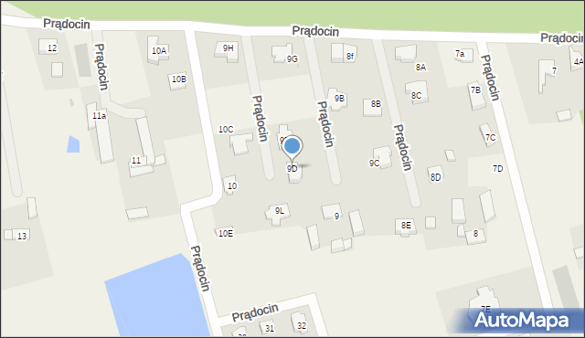 Prądocin, Prądocin, 9D, mapa Prądocin