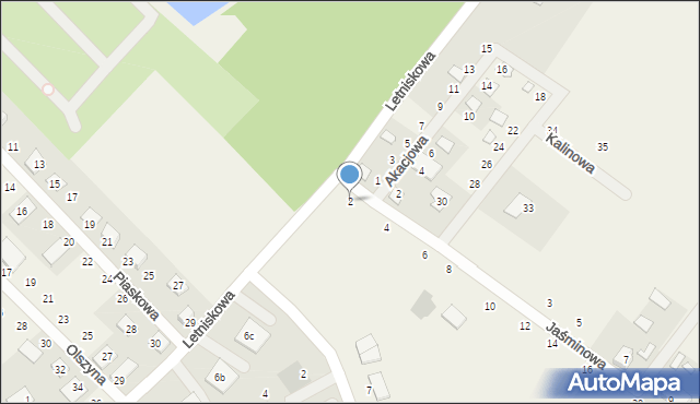 Prądocin, Przy Lesie, 2, mapa Prądocin