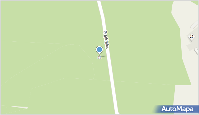 Prądówka, Prądówka, 11, mapa Prądówka