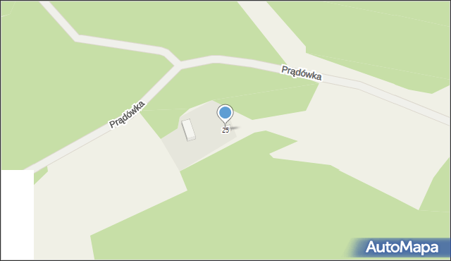 Prądówka, Prądówka, 25, mapa Prądówka