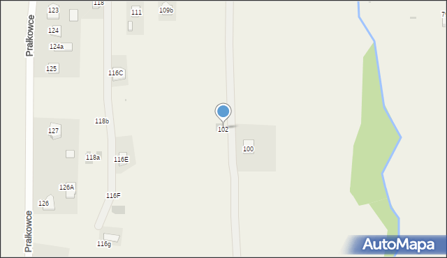 Prałkowce, Prałkowce, 102, mapa Prałkowce