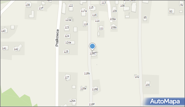 Prałkowce, Prałkowce, 116C, mapa Prałkowce