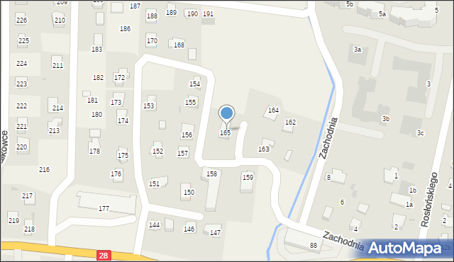 Prałkowce, Prałkowce, 166, mapa Prałkowce