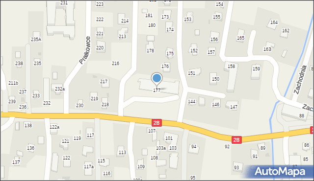 Prałkowce, Prałkowce, 177, mapa Prałkowce