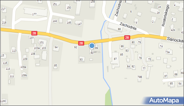 Prałkowce, Prałkowce, 91, mapa Prałkowce