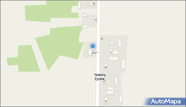 Prandocin, Prandocin, 47A, mapa Prandocin