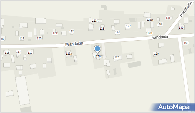 Prandocin, Prandocin, 125b, mapa Prandocin