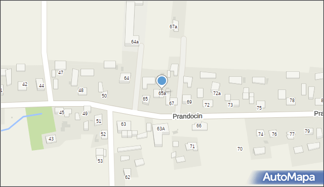 Prandocin, Prandocin, 65a, mapa Prandocin