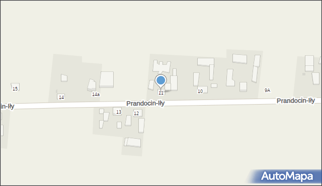 Prandocin-Iły, Prandocin-Iły, 11, mapa Prandocin-Iły