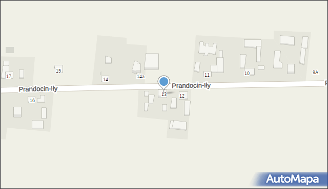 Prandocin-Iły, Prandocin-Iły, 13, mapa Prandocin-Iły