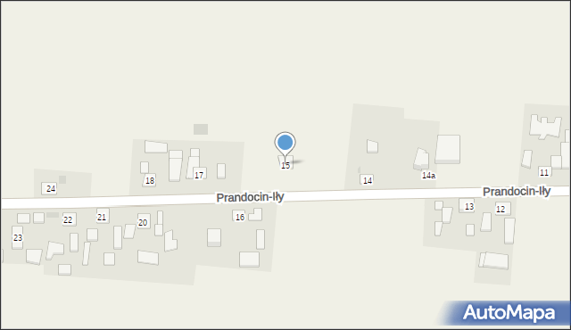 Prandocin-Iły, Prandocin-Iły, 15, mapa Prandocin-Iły