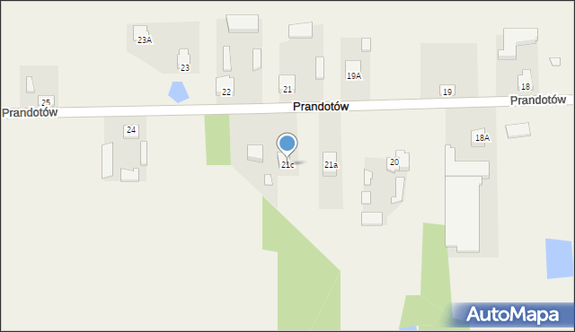 Prandotów, Prandotów, 21c, mapa Prandotów