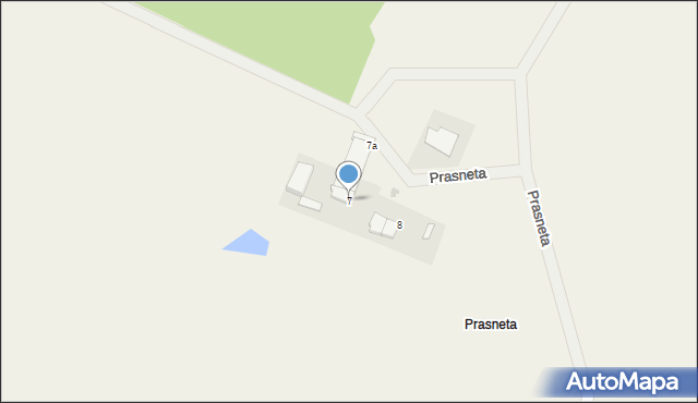 Prasneta, Prasneta, 7, mapa Prasneta