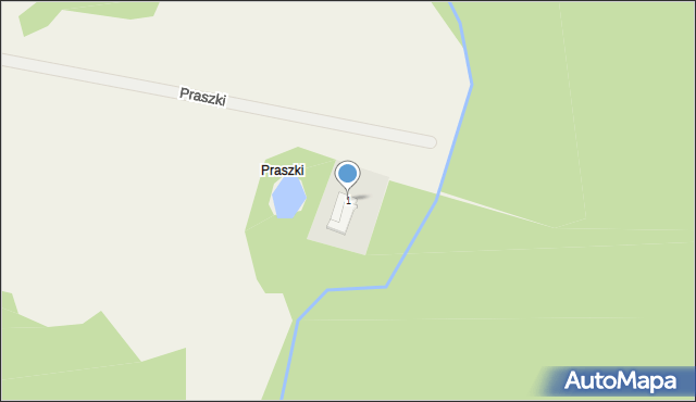 Praszki, Praszki, 1, mapa Praszki