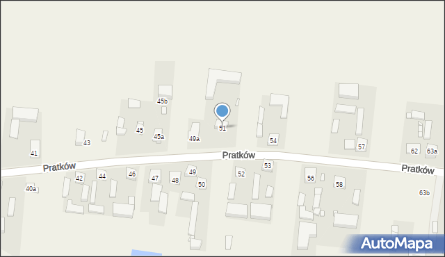 Pratków, Pratków, 51, mapa Pratków